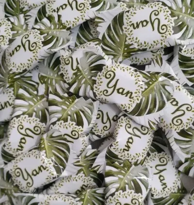 Balinha personalizada Folhagem, Plantas - artesanato de Amulleto Ateliê