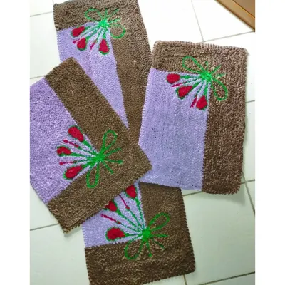 jogo de cozinha frufru - artesanato de Sandra Mara artes e artesanatos