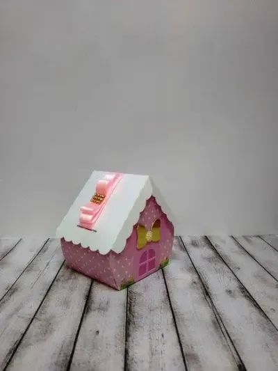 Casinha De Passarinho Minnie Rosa - artesanato de Fina Essência Papelaria Personalizada