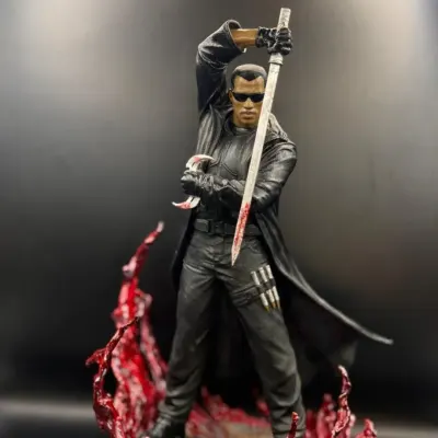 Boneco Blade: O Caçador de Vampiros Wesley Snipes Action Figure 22 cm - artesanato de 3D BILLA