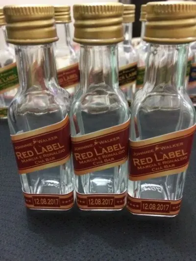 Garrafinha Red Label Personalizada - artesanato de Mi Papelaria Criativa