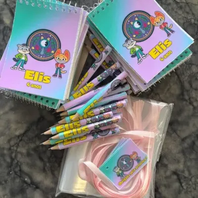 Bloquinho Misterios Animais Personalizado - artesanato de Artmanha Lembrancinhas