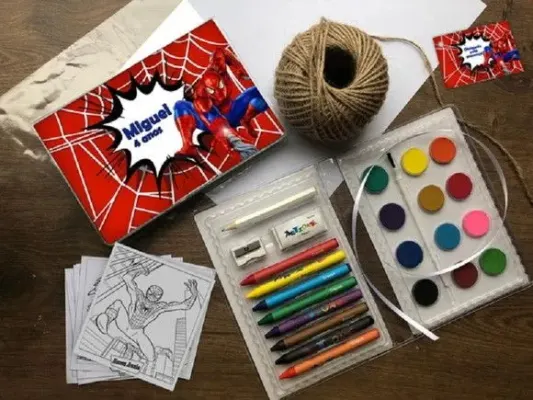 Estojo de Pintura Homem Aranha Personalizado - artesanato de creativitybynina