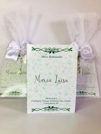 Livro de Orações Luxo com Foto para Batismo - artesanato de Fina Essência Papelaria Personalizada