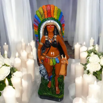 Cabocla Jurema Caçadora 45cm - artesanato de artes_esotericas
