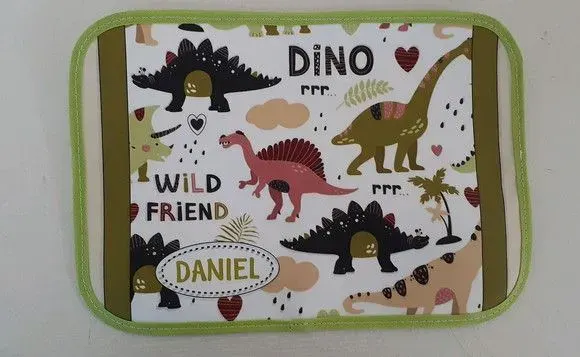Jogo americano infantil Dinossauro - artesanato de Innovare Studio