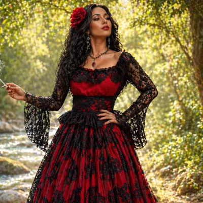 roupa para pomba gira - artesanato de Empório cor e amor
