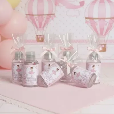 Alcool Gél - Bailarina - artesanato de Mi Papelaria Criativa