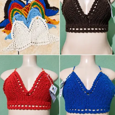 Top de crochê - artesanato de Conta ponto croche