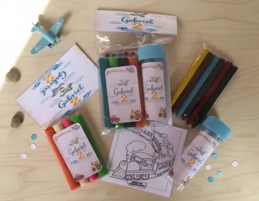 Kit Massinha + Giz + Bolha - Personalizado - artesanato de Mi Papelaria Criativa