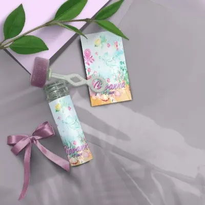 Bolha de Sabão - Fundo do Mar Personalizado - artesanato de Mi Papelaria Criativa