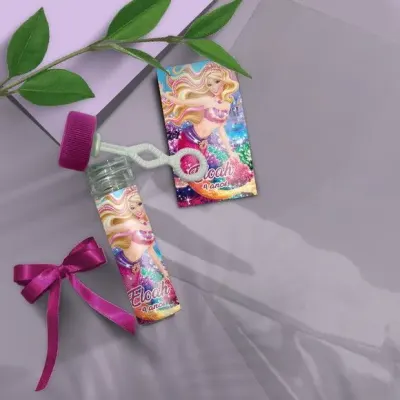Bolha de Sabão - Barbie Personalizado - artesanato de Mi Papelaria Criativa