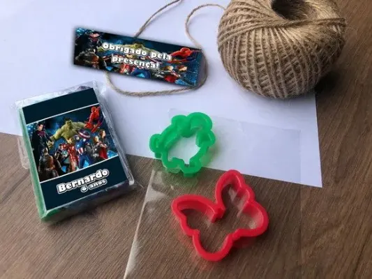 Massinha Modelar Vingadores Personalizada - artesanato de Mi Papelaria Criativa