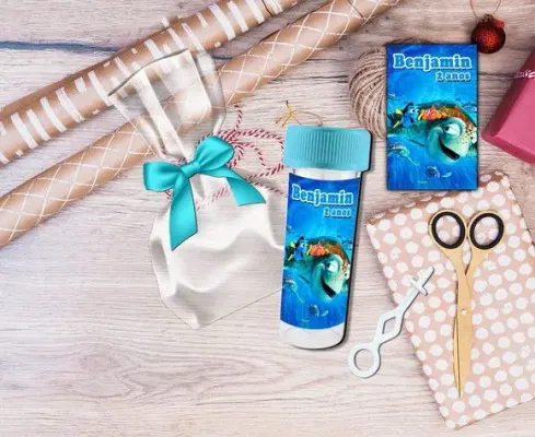 Bolha de Sabão Procurando Nemo Personalizada - artesanato de Artmanha Lembrancinhas