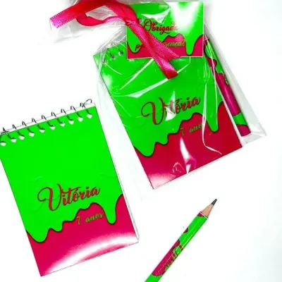 Bloquinho Slime Personalizado - artesanato de Mi Papelaria Criativa