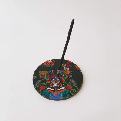 Porta Incenso Catrina - artesanato de Estudio Bananeira