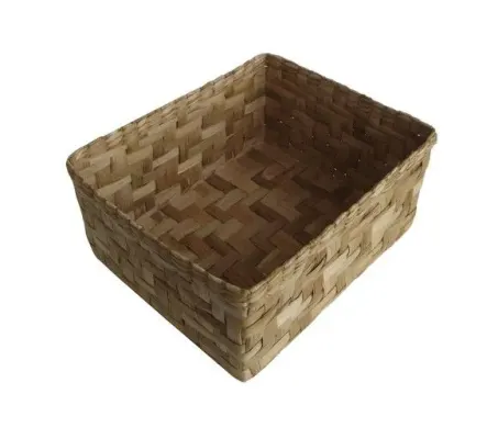 Taboa Cesto Natural 27x20x06 - artesanato de Mundo Urbano