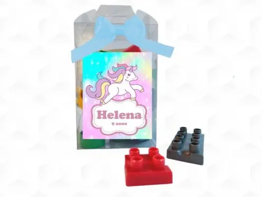 Bloco de Montar Unicórnio Personalizada - artesanato de creativitybynina