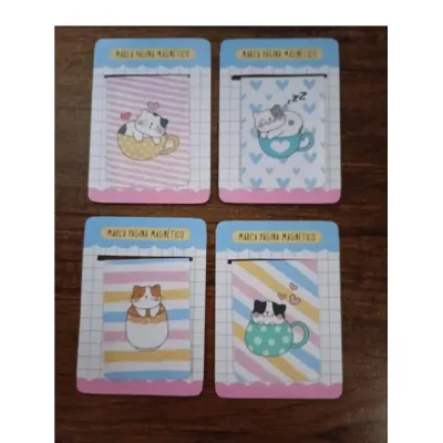 Marcador de Página Magnético Kit c/04 - Gatinhos 2 - artesanato de Emejhu Personalizados
