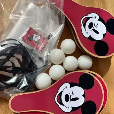 Raquete Ping Pong - Mickey - artesanato de Mi Papelaria Criativa