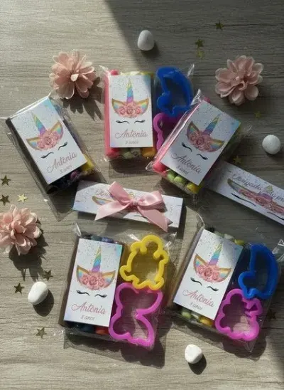 Massinha Modelar - Unicórnio Personalizada - artesanato de Mi Papelaria Criativa
