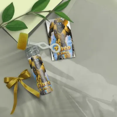 Bolha de Sabão - Bumble Bee Personalizado - artesanato de Mi Papelaria Criativa