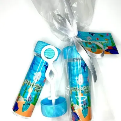 Bolinha de Sabão Fundo do Mar Personalizada - artesanato de Mi Papelaria Criativa