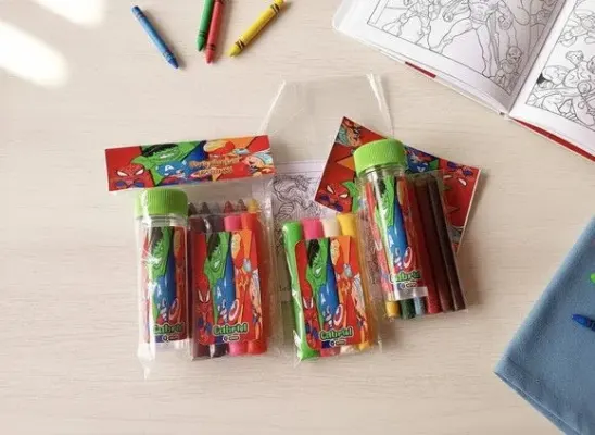 Kit Massinha + Giz + Bolha - Heróis Personalizado - artesanato de Mi Papelaria Criativa