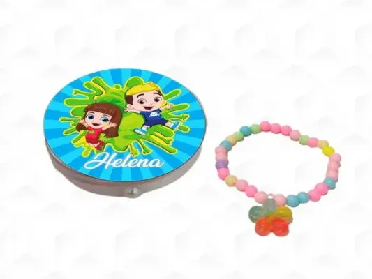 Latinha com Pulseira Gigi e Felipe Neto Personalizada - artesanato de creativitybynina