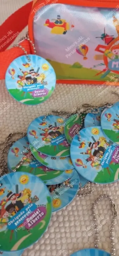 Tags Personalizadas com Correntinha - artesanato de JeL Mimos Personalizados