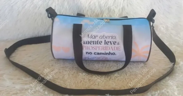 Bolsa Estilo Viagem Toda Personalizada - artesanato de JeL Mimos Personalizados