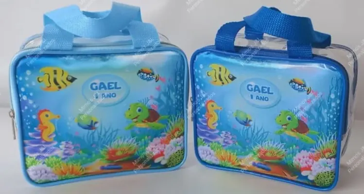 Bolsa Maleta Cristal Personalizada Lembrancinha - artesanato de Mimo's J&L Personalizados