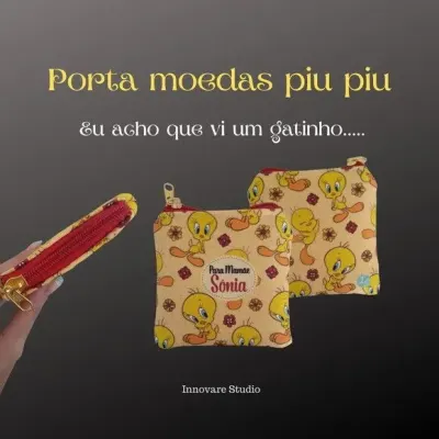 Porta Moedas Piu Piu - artesanato de Innovare Studio