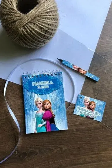 Bloquinho Frozen Personalizado - artesanato de Mi Papelaria Criativa