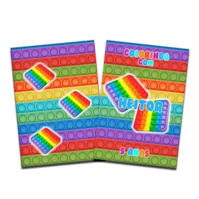 Revista colorir Pop It 14x10 - artesanato de PAPCRIE