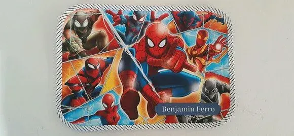 Jogo americano infantil Homem Aranha - artesanato de Innovare Studio