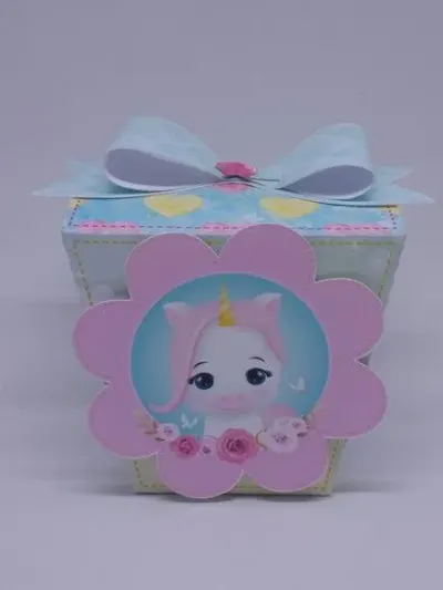 Caixa sushi unicórnio - artesanato de Fina Essência Papelaria Personalizada