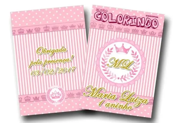 revista colorir coroa rosa 14x10 - artesanato de PAPCRIE