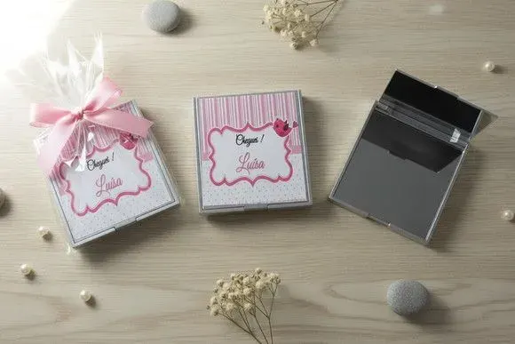 Lembrancinha Espelho - Personalizado - artesanato de Mi Papelaria Criativa