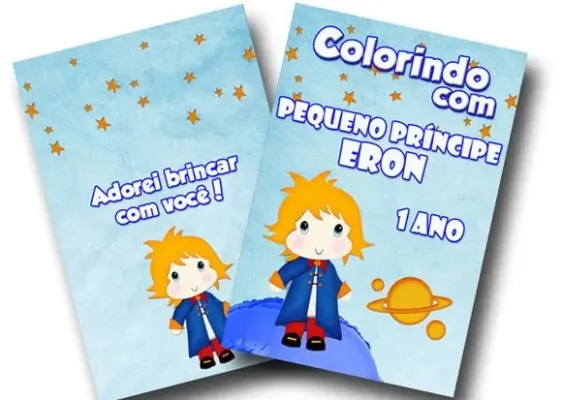 Revista colorir Pequeno príncipe 14x10 - artesanato de PAPCRIE