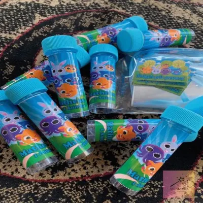 Bolha de Sabão Bolofofos Personalizada - artesanato de Artmanha Lembrancinhas
