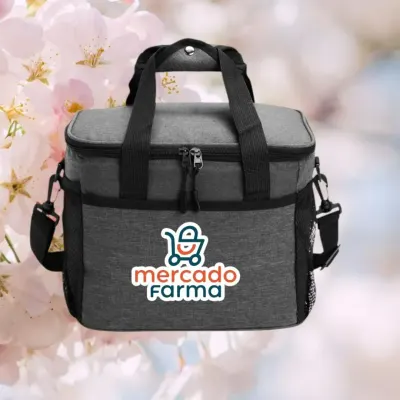 Bolsa Térmica 24L personalizada com seu logo - artesanato de valbrindes