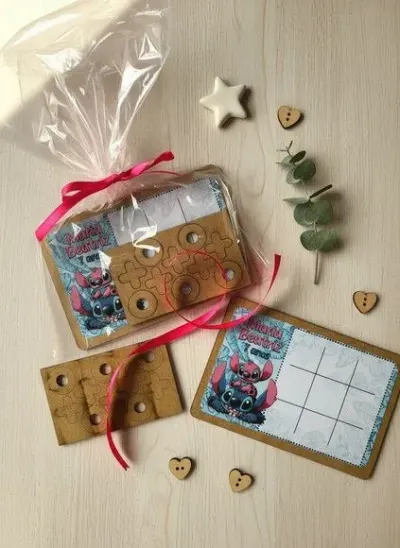 Jogo da Velha - Stitch Personalizado - artesanato de Mi Papelaria Criativa
