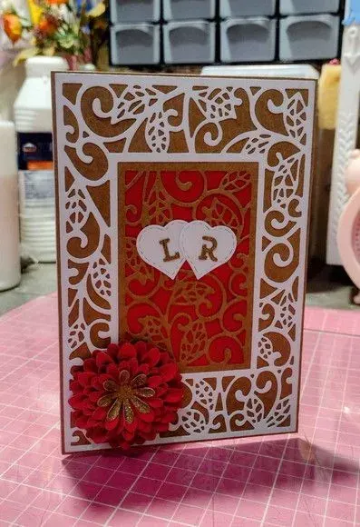 Convite de Casamento - Elegance - artesanato de Ateliê de Criação Usina Caseira