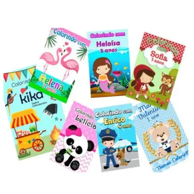Lembrancinhas Revistas para Colorir 14x10cm - artesanato de PAPCRIE