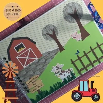Álbum Fazendinha Feliz - artesanato de Ateliê de Criação Usina Caseira