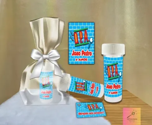 Bolha de Sabão Dpa Personalizada - artesanato de Artmanha Lembrancinhas