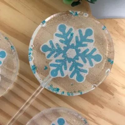 Floco de Neve - Frozen - artesanato de Lollipops Cristal