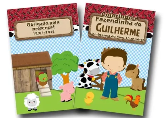 Revista de colorir Fazendinha 14x10 - artesanato de PAPCRIE