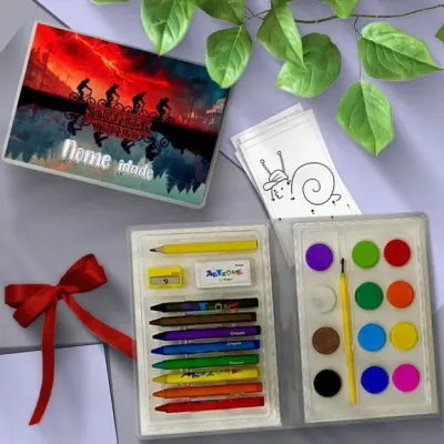 Estojo de Pintura - Stranger T Personalizado - artesanato de Mi Papelaria Criativa